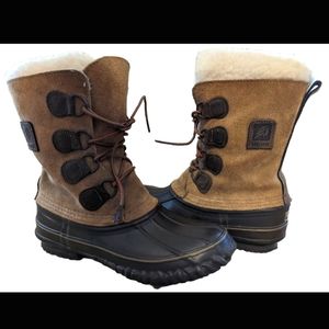 LaCrosse USA Made Lined Insulated Winter Ice Duck Boots Size 9 Fiberglass Shank